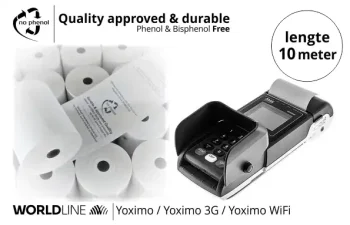 Papierrollen Worldline Betaalterminal Yoximo